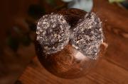 Grey mohair bow with rope