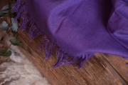 Tissu avec franges violet