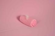 Tissu en tricot rose