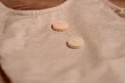 Mottled beige stitch sleeveless bodysuit