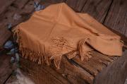Tissu avec franges marron sable