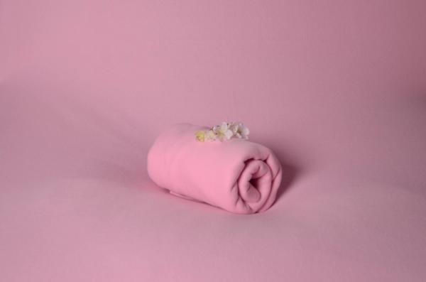 Baby pink polar fabric