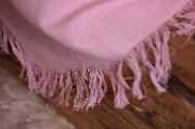 Baby pink fringed little fabric