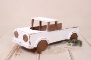White rustic pick-up truck