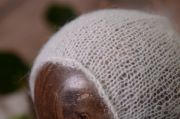 Mütze aus Angorawolle in Weiß