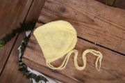 Yellow smooth mohair hat