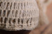 Lange Mütze aus Angorawolle - beige