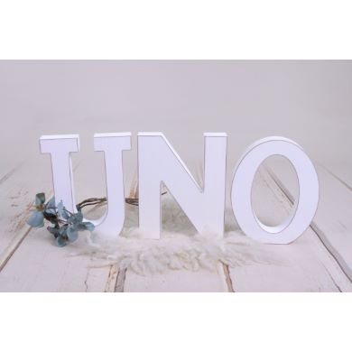 Large white UNO letters