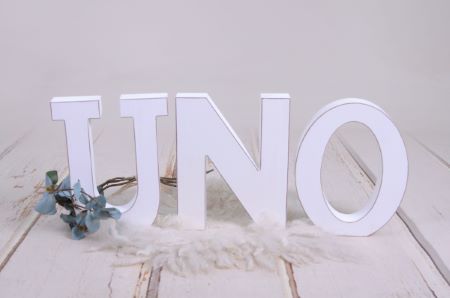 White UNO letters  31 cm