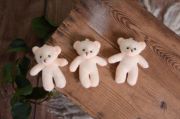 Pack trois oursons beige