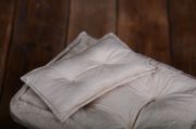 Beige large mattress and pillow set