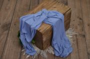 Wrap liscio blu antico