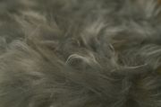 Manta de pelo largo gris