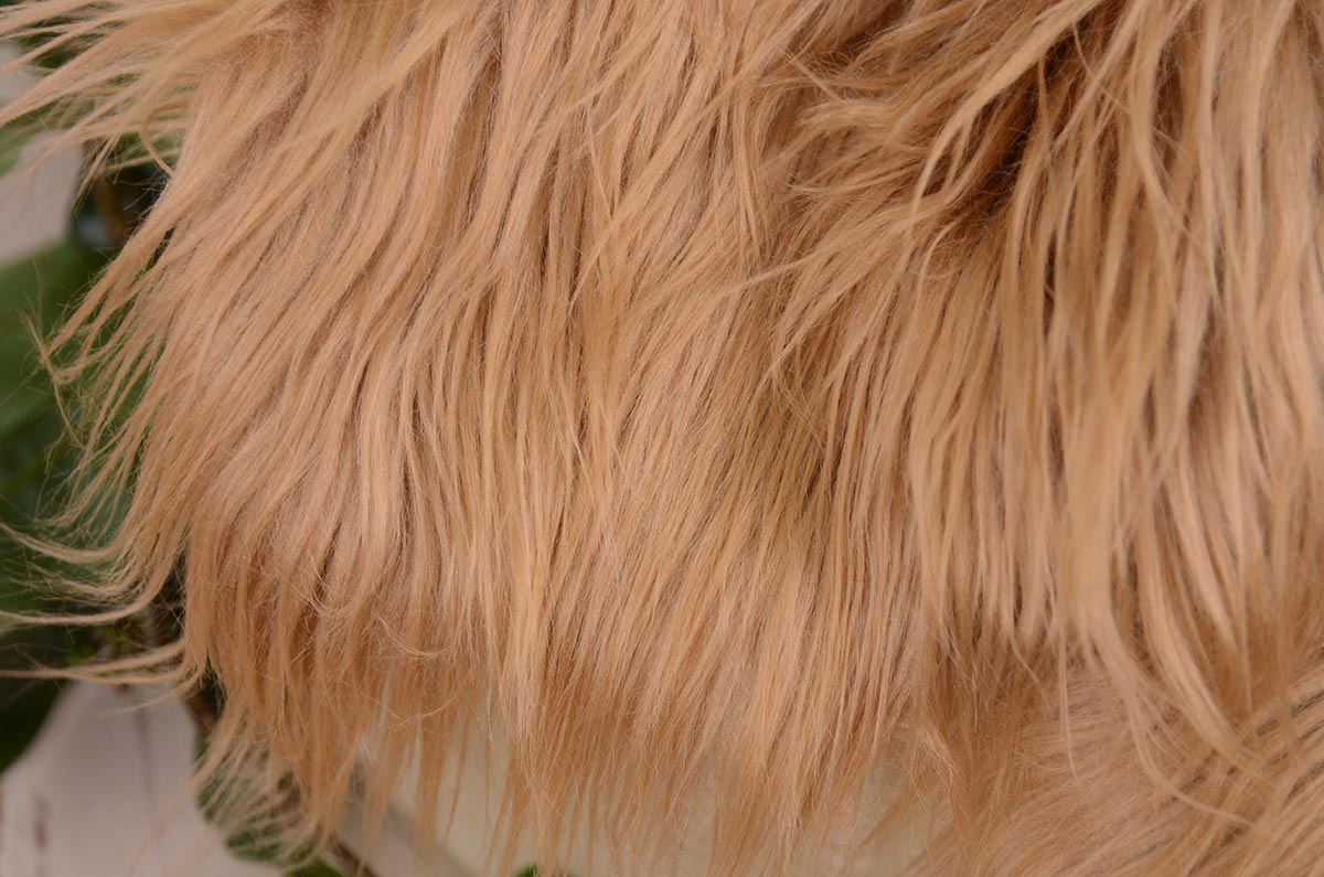 Light brown extra long straight-hair blanket