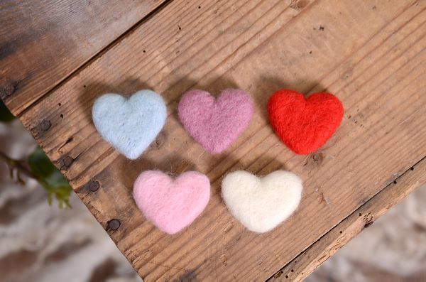 Pack of five hearts