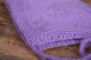 Lilac smooth mohair hat