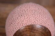 Salmon smooth mohair hat