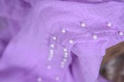 Lilac wrap with pearls