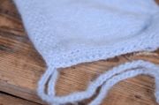 sky blue smooth mohair hat