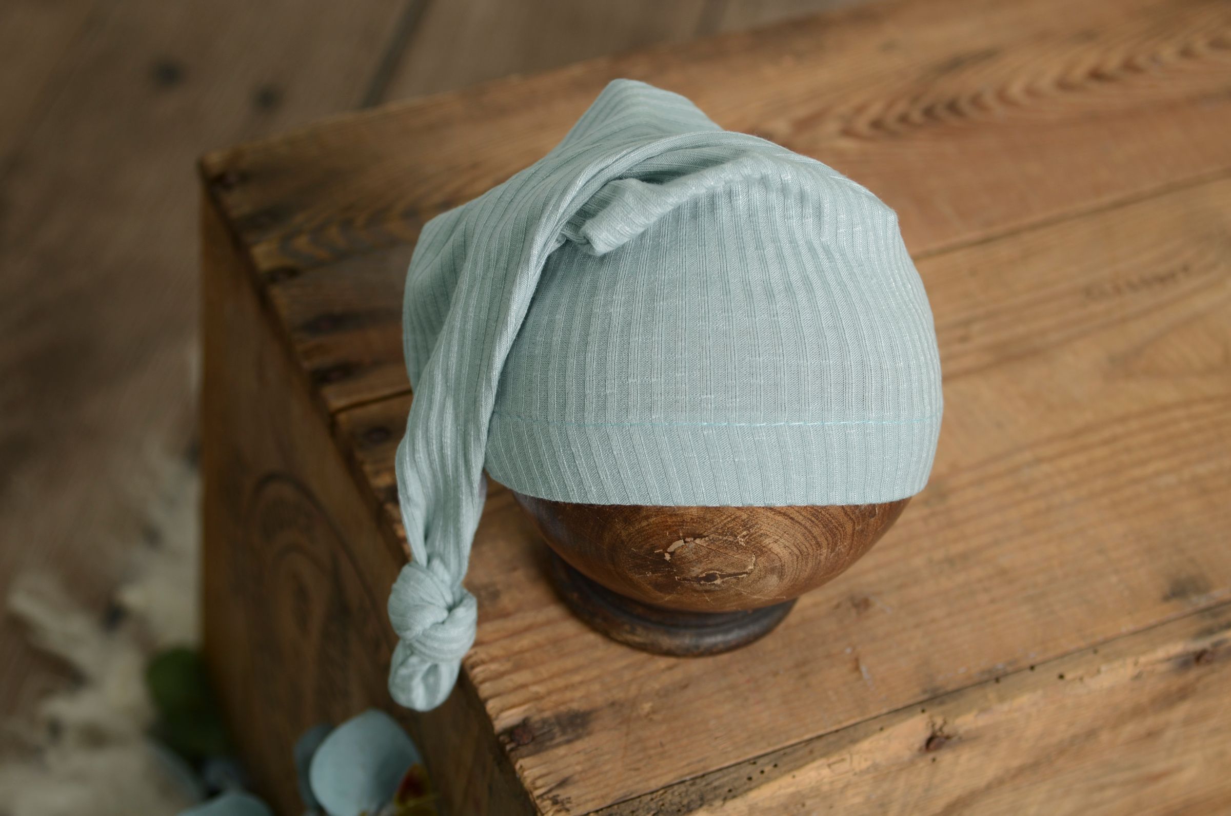 Gorro de dormir azul grisáceo