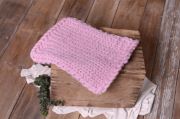 Mauve small plaited blanket