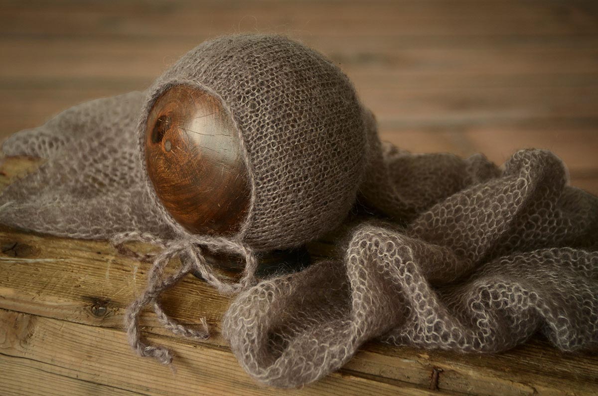 Page 2 Mohair wrap + hat sets Baby Photo Props