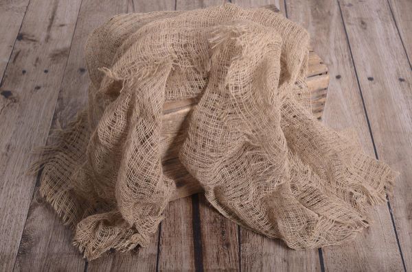 Rustic sackcloth fabric