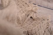 Rustic sackcloth fabric