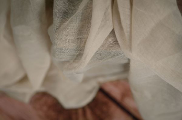 Beige muslin wrap
