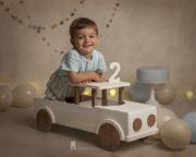 White rustic pick-up truck