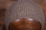 Mink smooth mohair hat