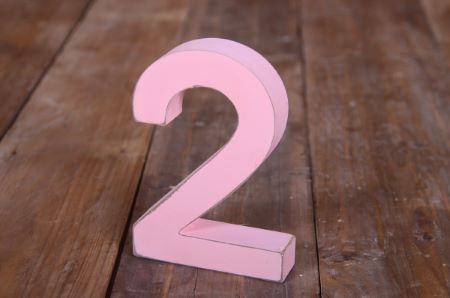 DIFETTATO - Numero due rosa