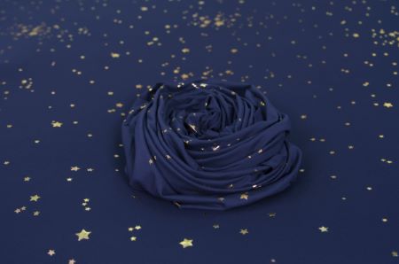 Navy blue stars wrap and fabric pack