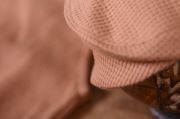 Russet dungarees and cap set