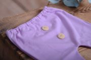 Pantalone in maglia lilla