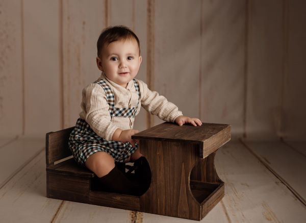 Rustic school desk