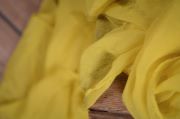 Wrap en mousseline jaune