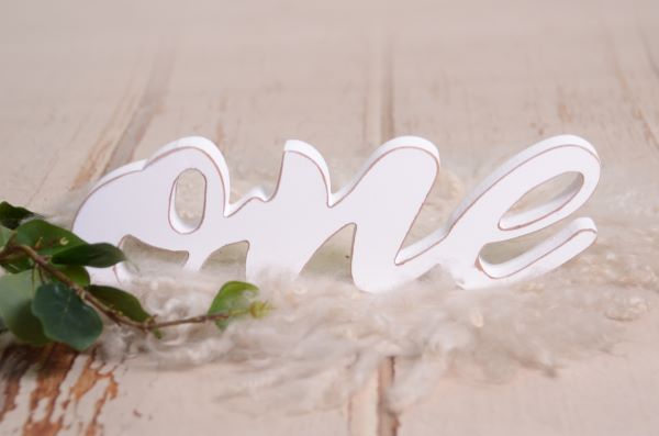 White one letters