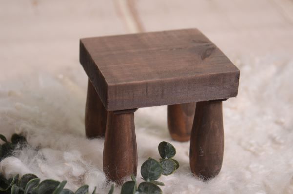 Brown square table