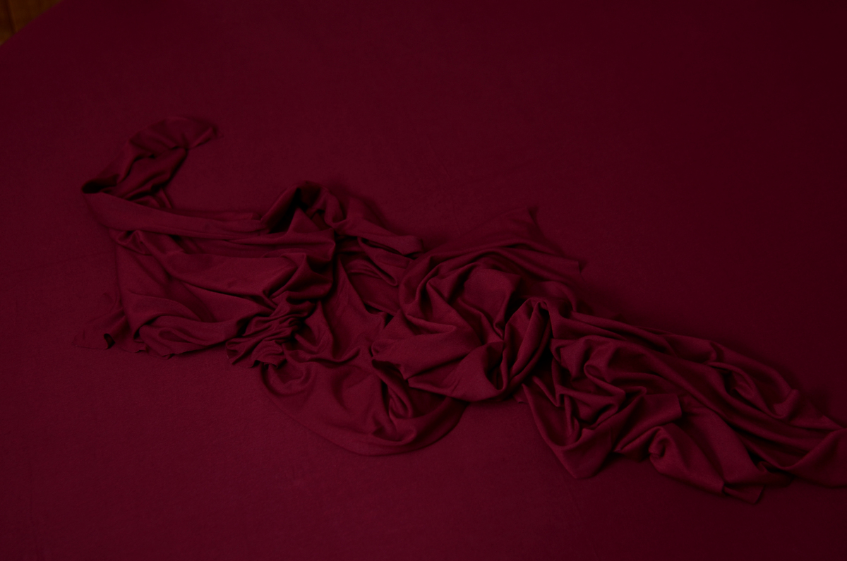 Pack tela y wrap liso burdeos