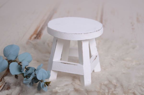 Rundes Tischchen in Weiß