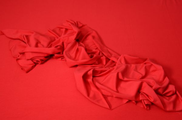 Red smooth fabric and wrap pack