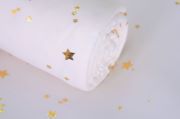 Off-white stars fabric
