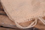 Beige smooth mohair hat