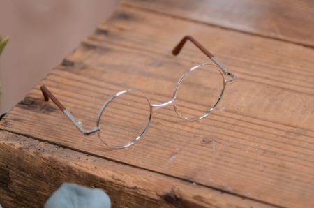 Mini lunettes vintage argentées