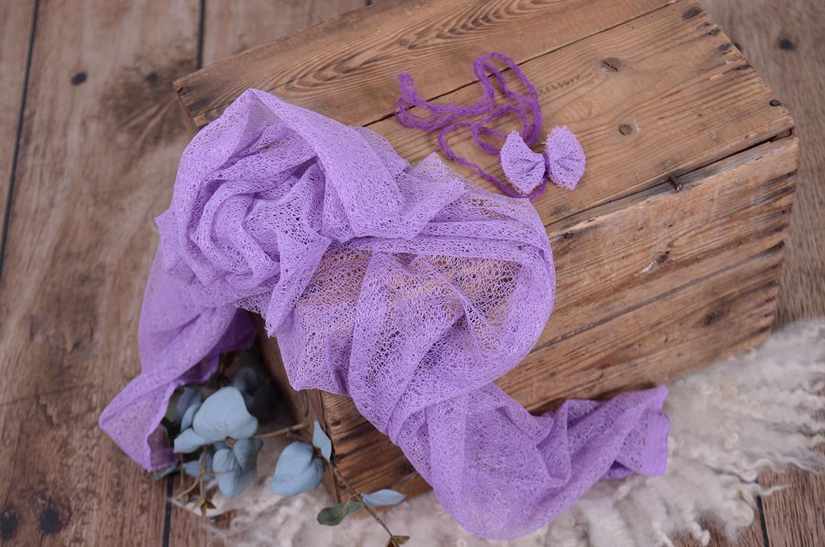 Lilas mesh wrap and headband