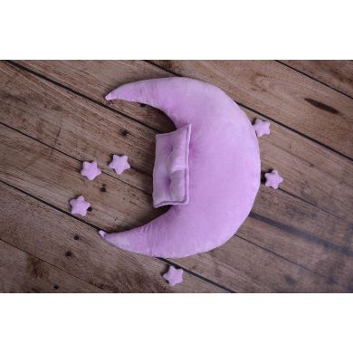Lilac moon, pillow, and stars set