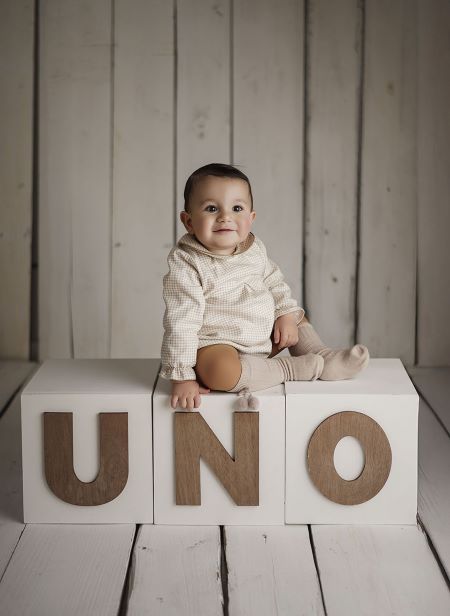 TARA - Set de tres cubos uno-dos blanco