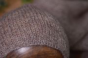 Mink mohair wrap and hat set