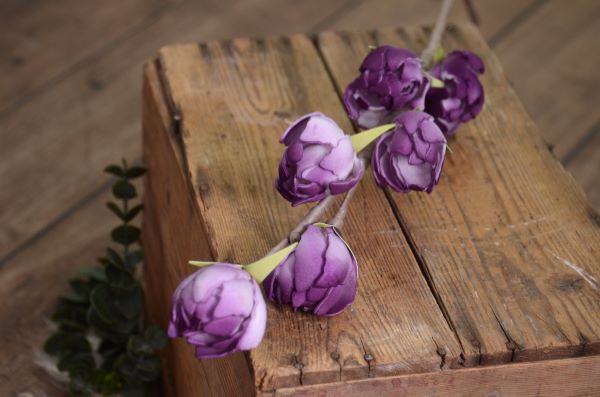 Bastone di fiori viola